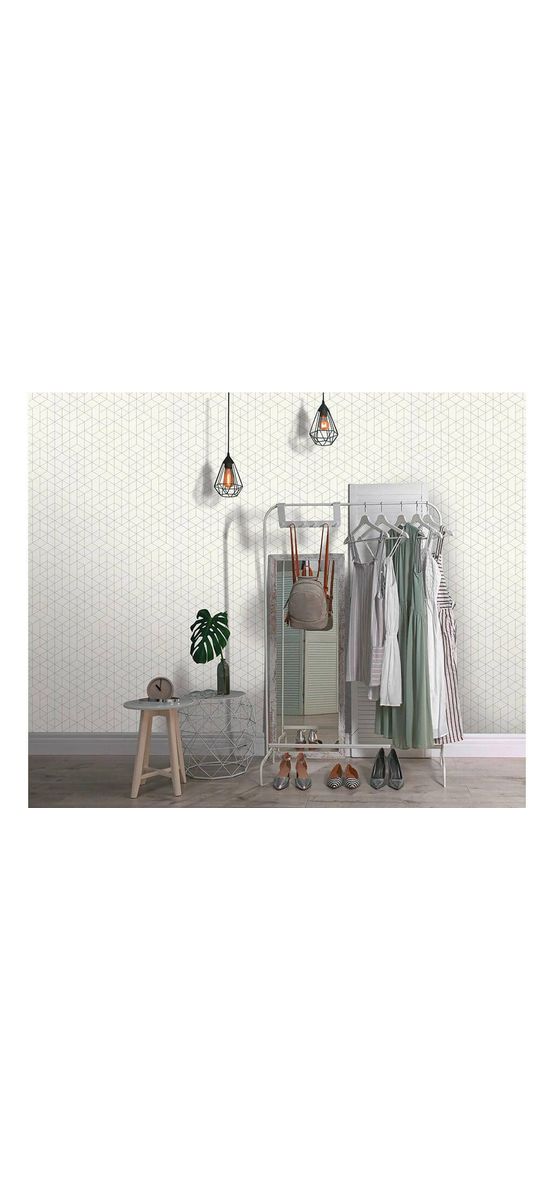 Tapet modern alb, Erismann, model geometric, Profi Selection 646601