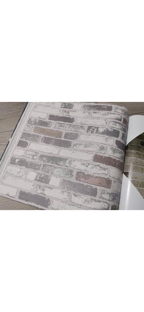 Tapet imitaţie cărămidă gri, Erismann, textură embosată, Profi Selection 670310