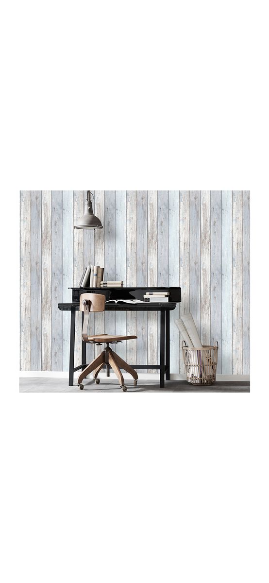 Tapet imitaţie lemn vintage bleu, Erismann Imitations 1020010