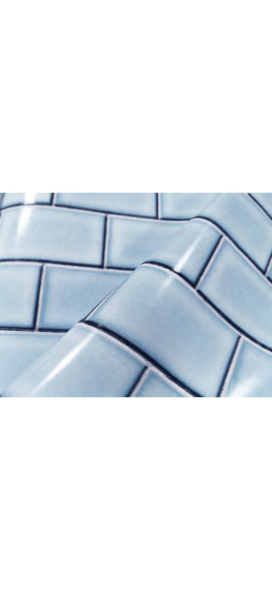 Tapet imitaţie faianţă bleu, Beaux Arts, extralavabil, BA220106