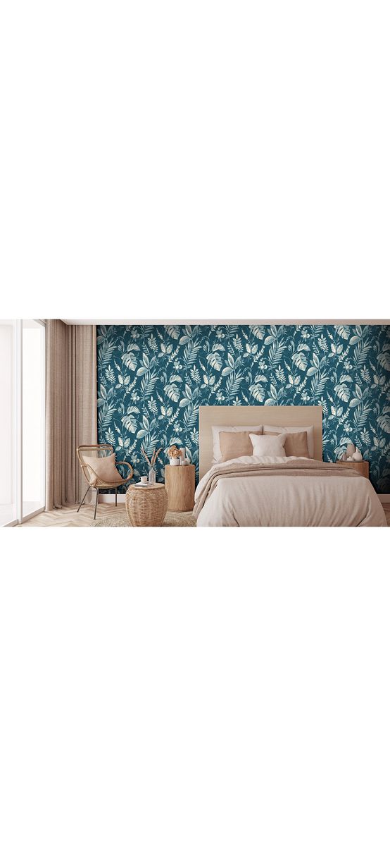 Tapet floral albastru, Ugepa Eden L98901