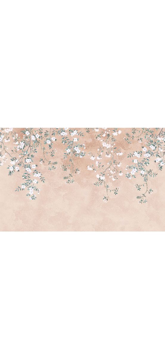 Fototapet floral, Komar Hanging Hanami, pe suport vlies, 400x250 cm