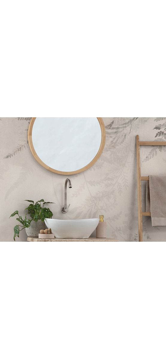 Fototapet floral gri, Komar Illuminating Ivy, pe suport vlies, 200x250 cm