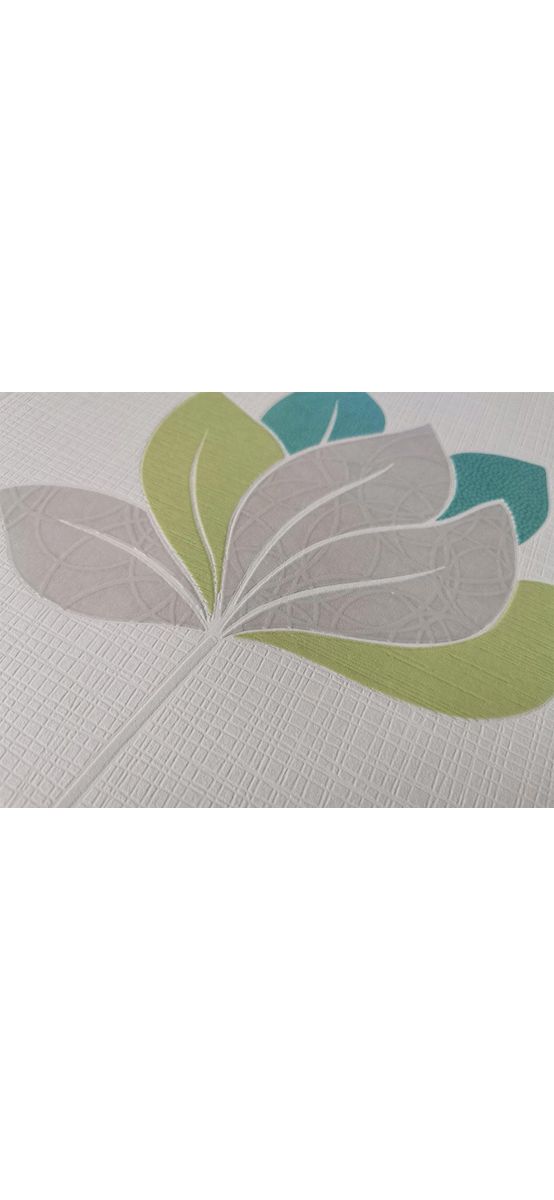 Tapet modern, Erismann, flori stilizate turcoaz, Novara 1011707
