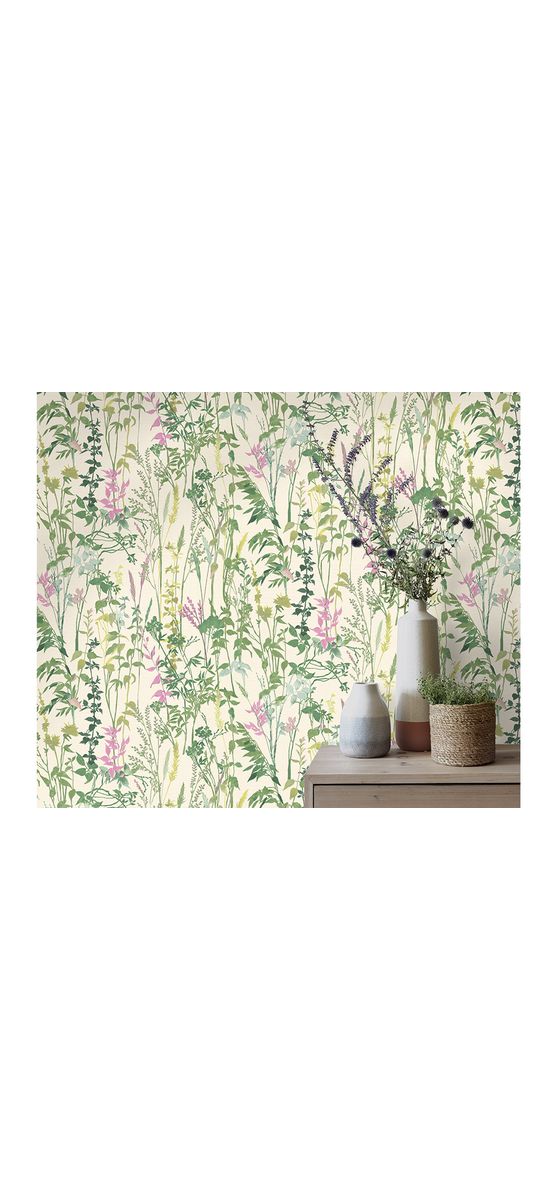 Tapet floral verde, Erismann Casual Chic 1025805