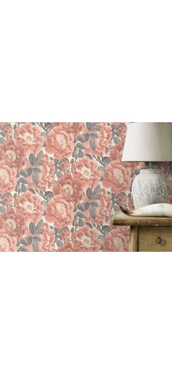 Tapet floral roz pal, superlavabil, Home Design 408331