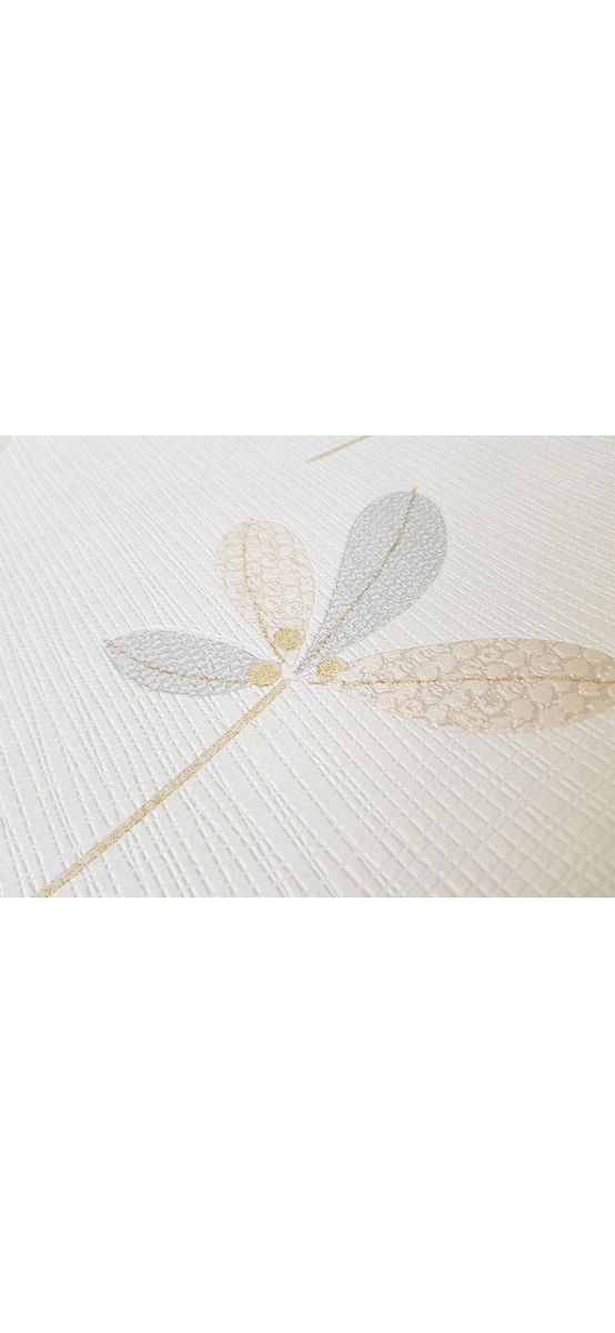 Tapet floral Casual Chic Novara, PS International, culoare bej, dimensiune tapet 53x100 cm