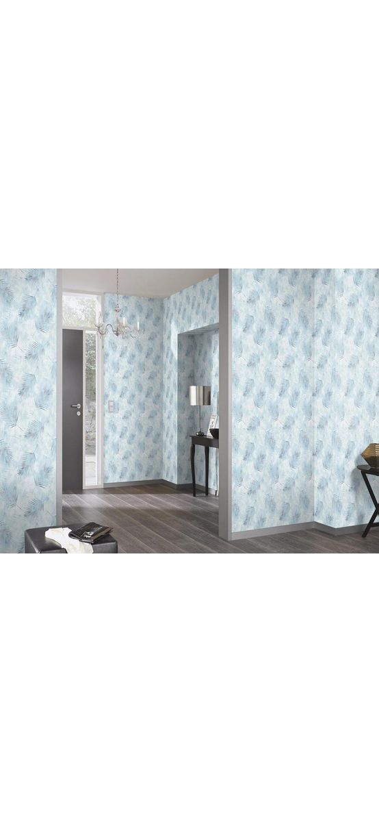 Tapet floral, Erismann, frunze bleu, GMK 0257920
