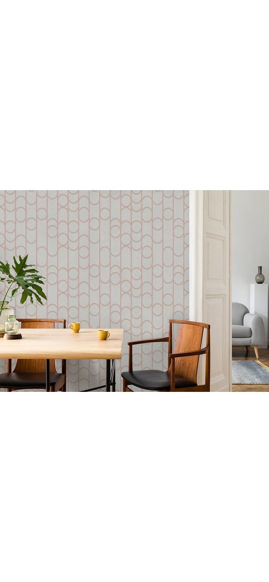 Tapet modern gri, Ugepa, model geometric auriu, Galactik M24008