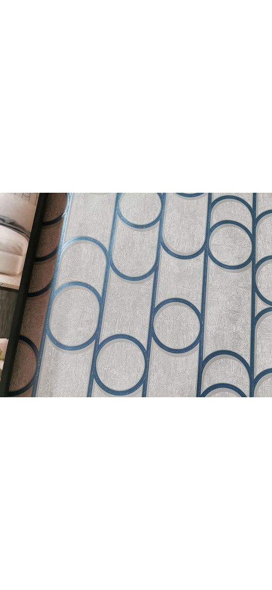 Tapet modern gri, Ugepa, model geometric albastru, Galactik M24009