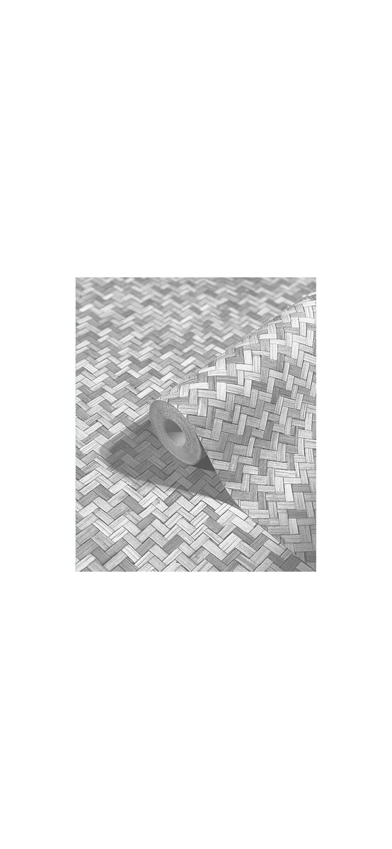 Tapet gri cu model geometric, Marburg Botanica 33314