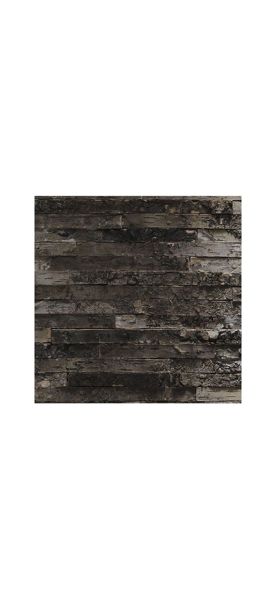 Fototapet Komar Birkenrinde, imitaţie zid de lemn gri închis cu aspect vintage, dimensiuni 368 x 254 cm