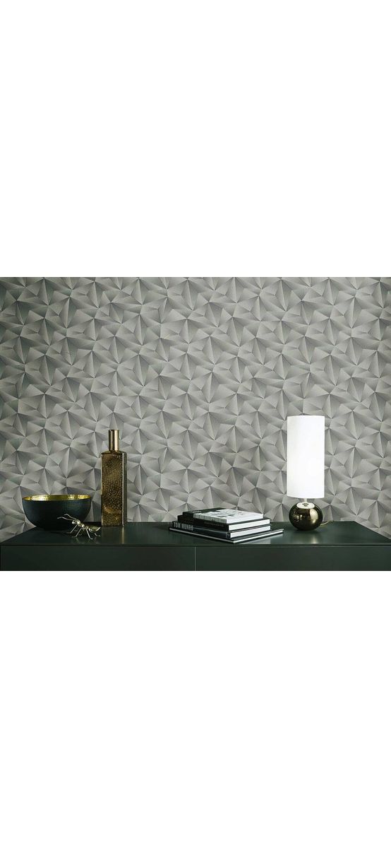 Tapet modern gri argintiu, Spotlight 1010634