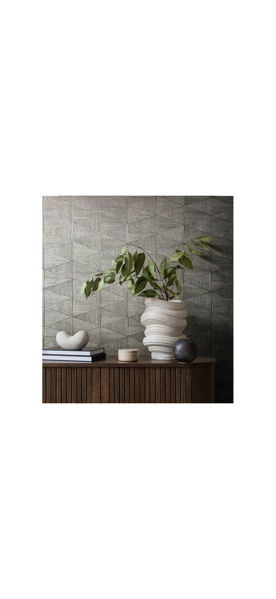 Tapet cu model geometric şi textură lemn, Marburg Travertino 33355, vlies extralavabil