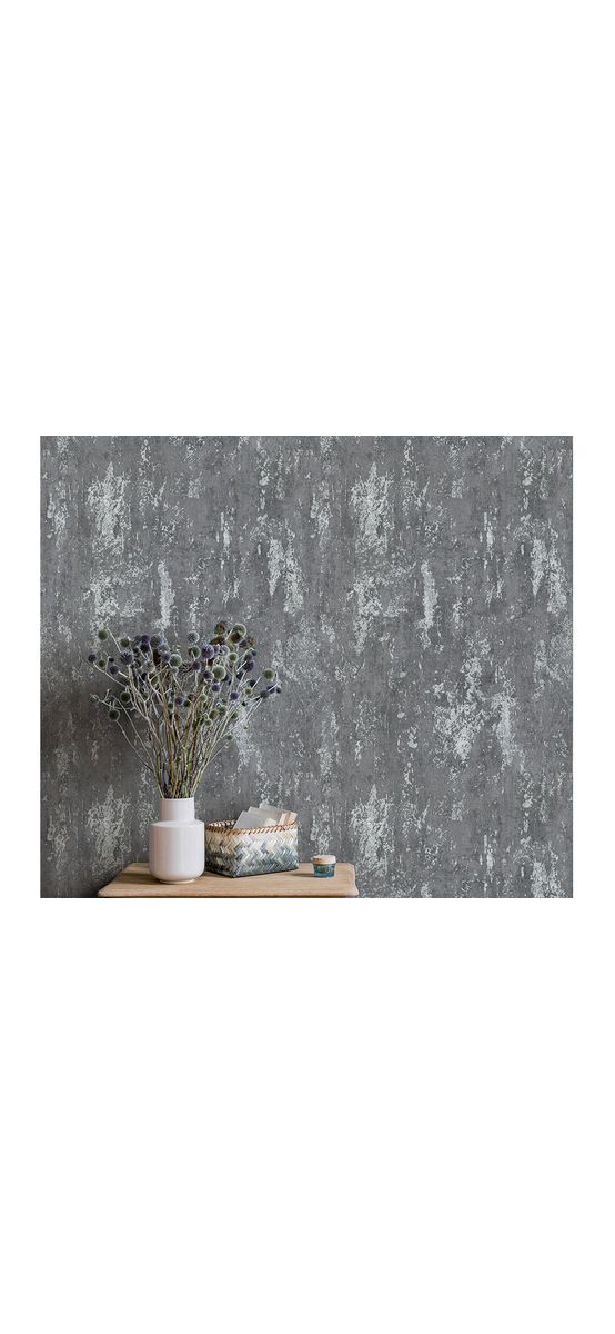 Tapet imitaţie decorativă gri închis, Erismann Casual Chic 1027310