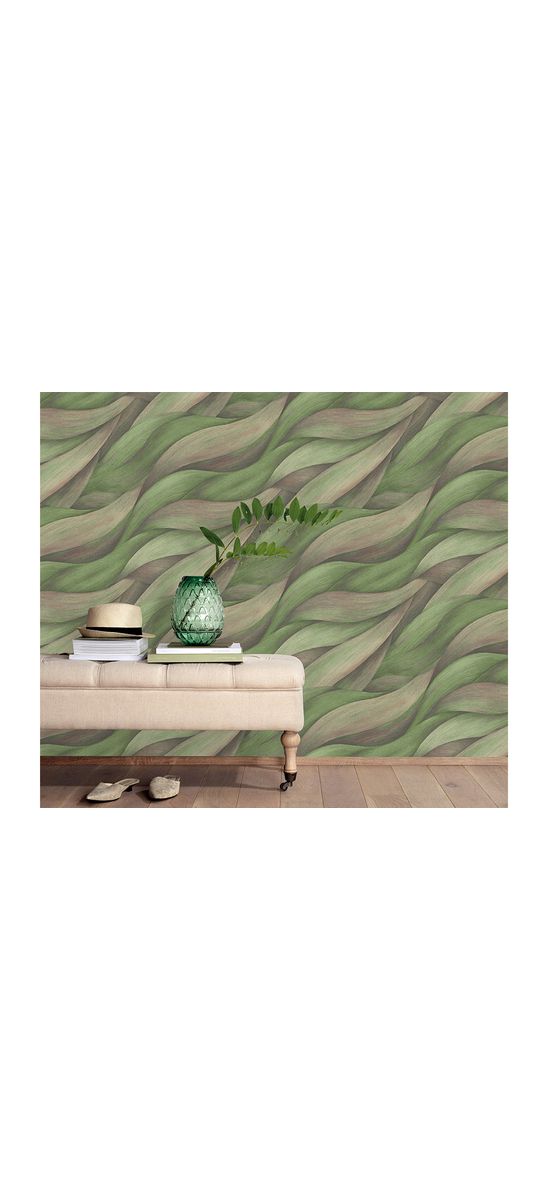 Tapet cu model elegant verde-mov, Erismann Casual Chic 1025707