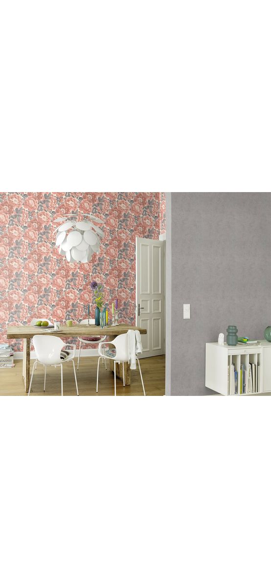 Tapet floral roz pal, superlavabil, Home Design 408331