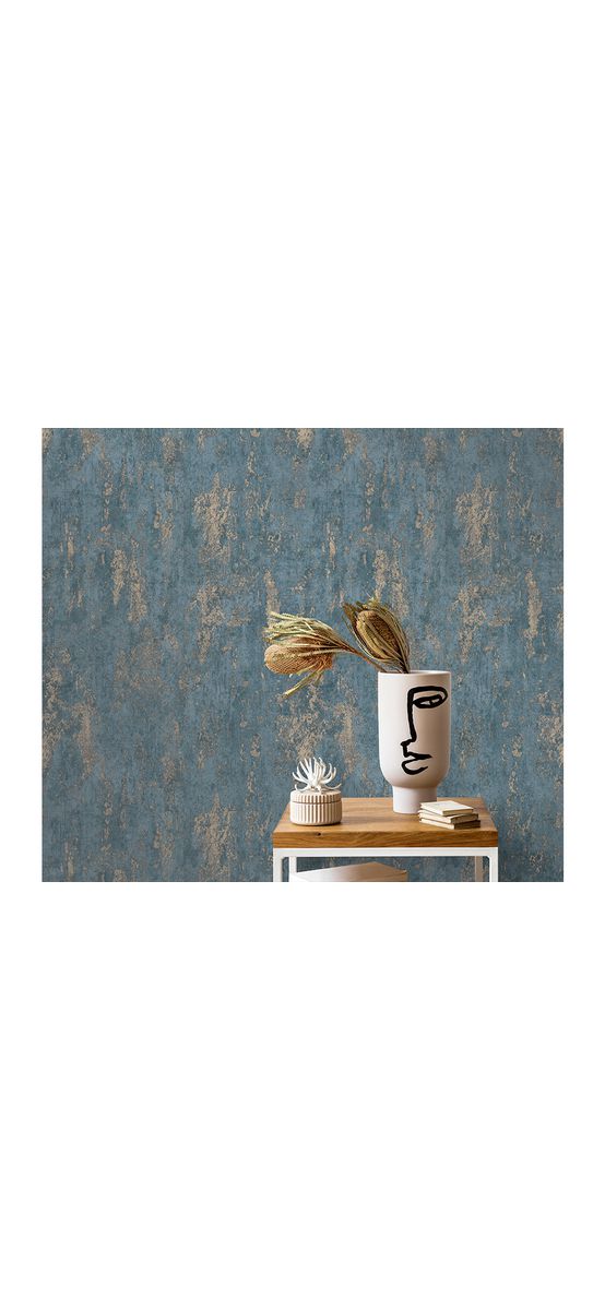 Tapet imitaţie decorativă albastru, Erismann Casual Chic 1027308