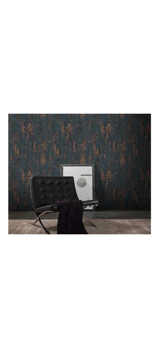 Tapet imitaţie decorativă gri antracit-bronz, Erismann Casual Chic 1027344