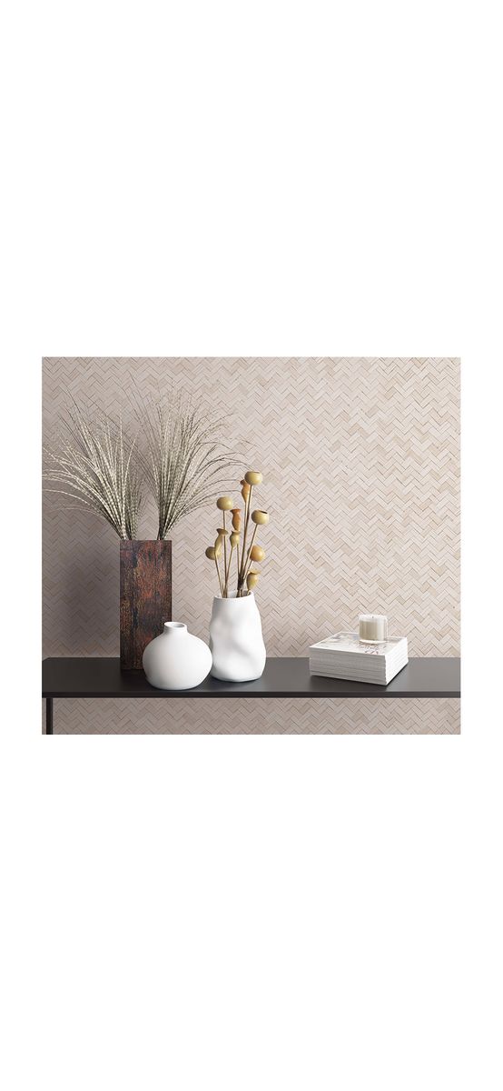 Tapet ivoire cu model geometric, Marburg Botanica 33333