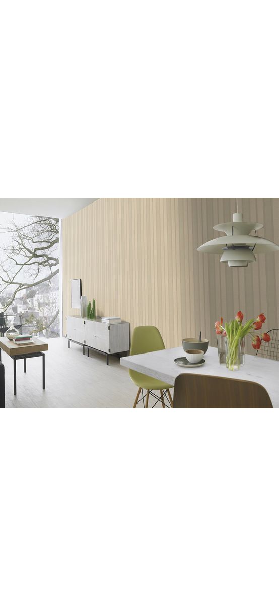 Tapet cu dungi, ivoire, Home Design 421033