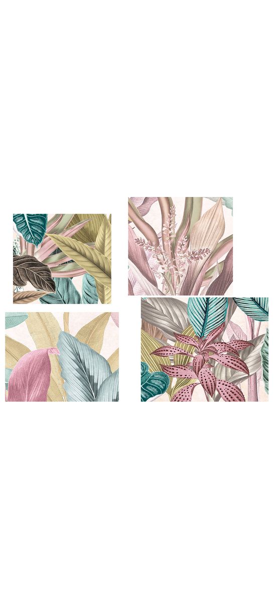 Fototapet floral multicolor, Komar Mathilda, pe suport vlies, dimensiuni de 350x250 cm