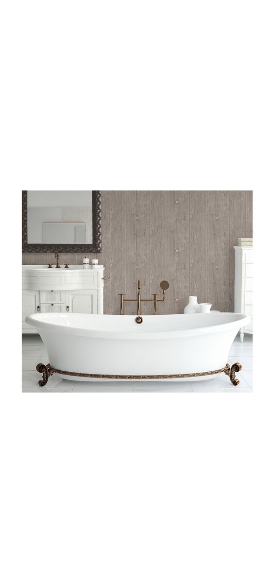 Tapet imitaţie lemn taupe, Erismann Imitations 582034