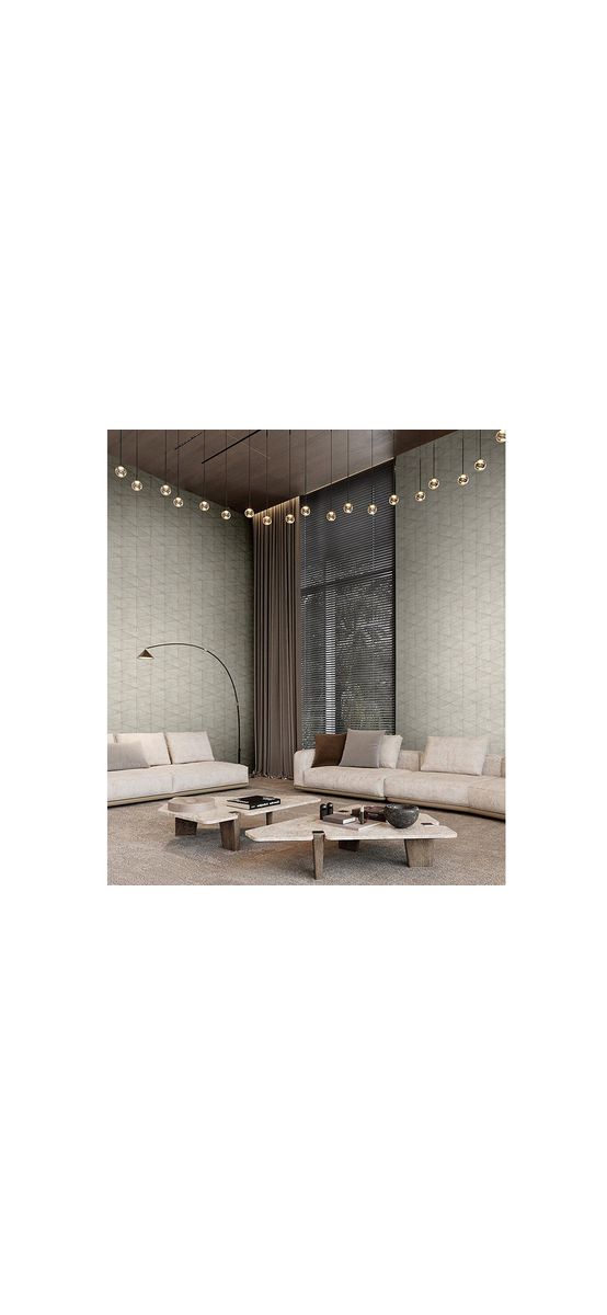 Tapet cu model geometric şi textură lemn, Marburg Travertino 33358, vlies extralavabil