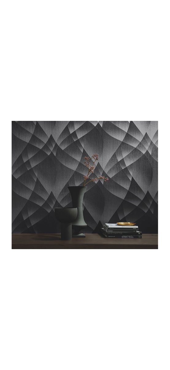 Tapet gri închis cu model geometric, Erismann GMK4 1037415, vlies extralavabil
