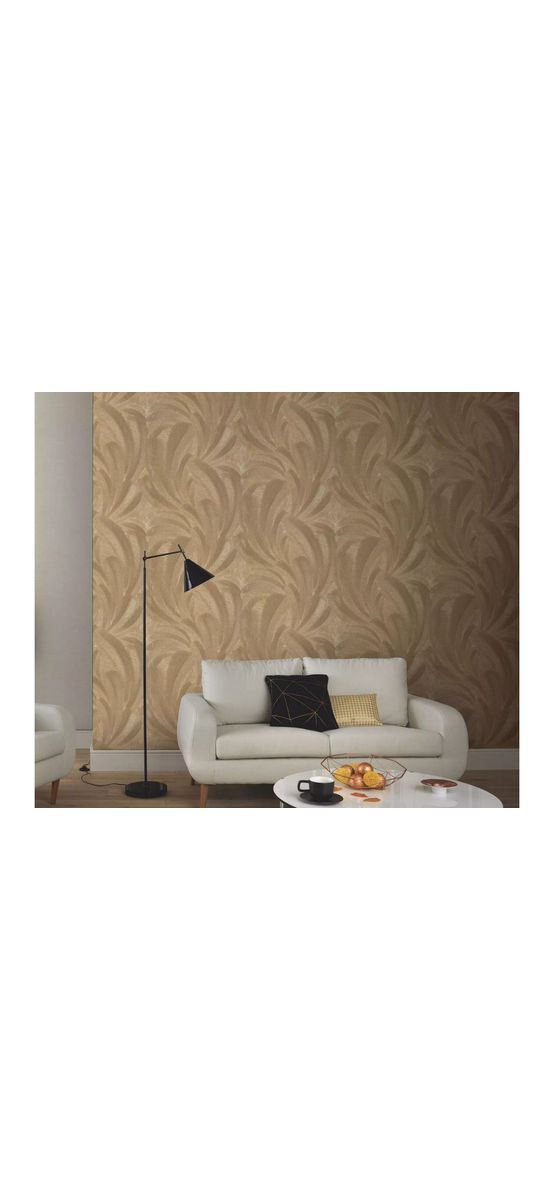 Tapet vlies Erismann Elysium 1047630, decor cu frunze aurii, rolă de 0.53x10 meri