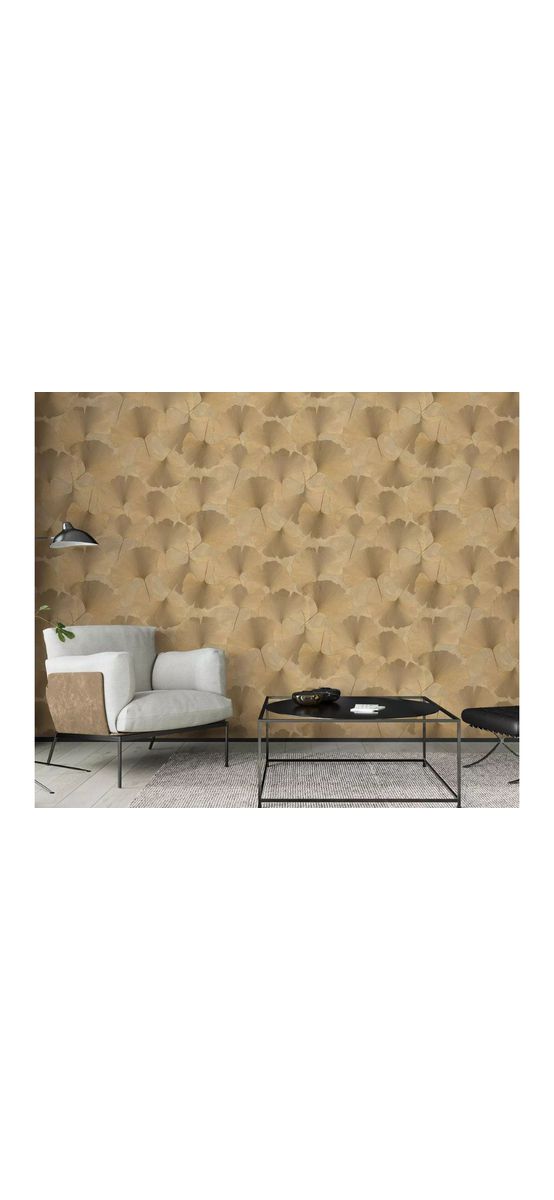 Tapet bej auriu, Erismann Elysium 1047030, aspect metalic, vlies, rolă de 0.53x10 metri