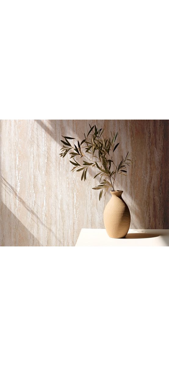 Tapet imitaţie decorativă bej, material texturat, Marburg City Romance 35154, 053x10 metri