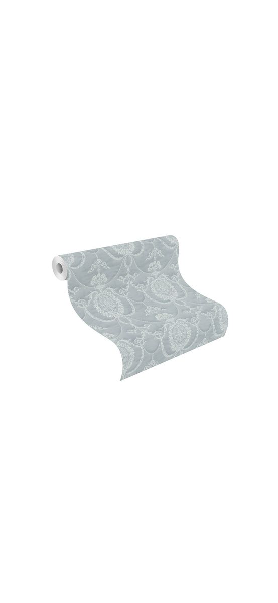 Tapet clasic gri argintiu, Rasch 570830
