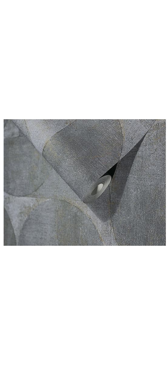 Tapet modern, gri cu model geometric, Marburg Vintage Deluxe 32820