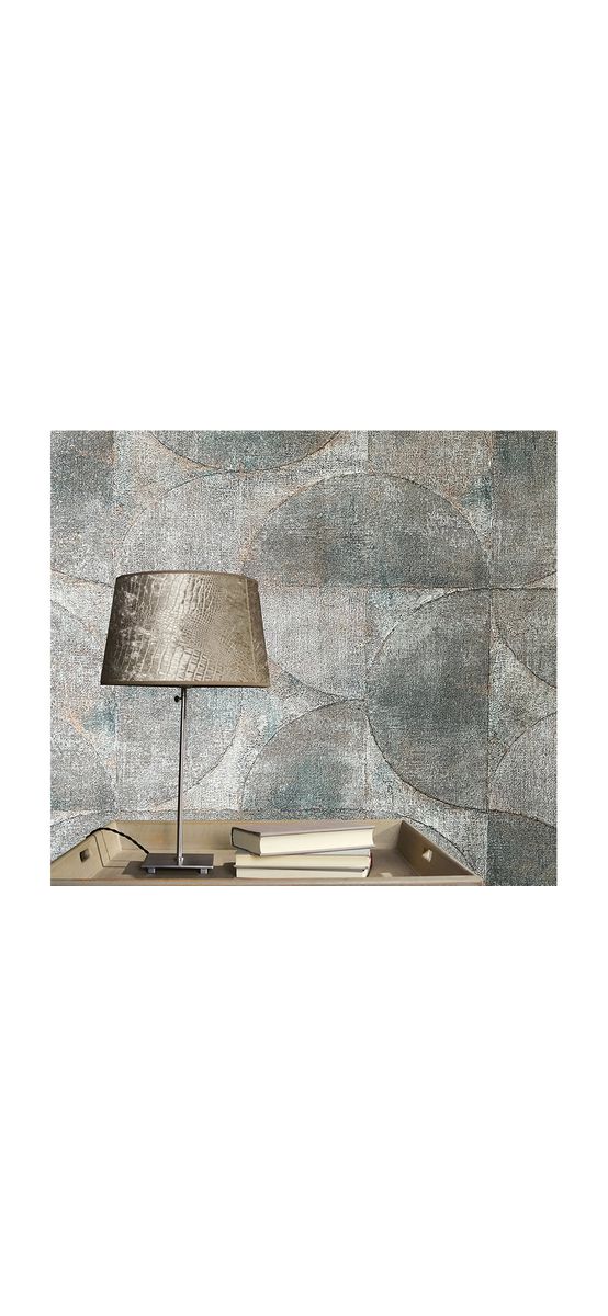 Tapet modern, gri cu model geometric, Marburg Vintage Deluxe 32821