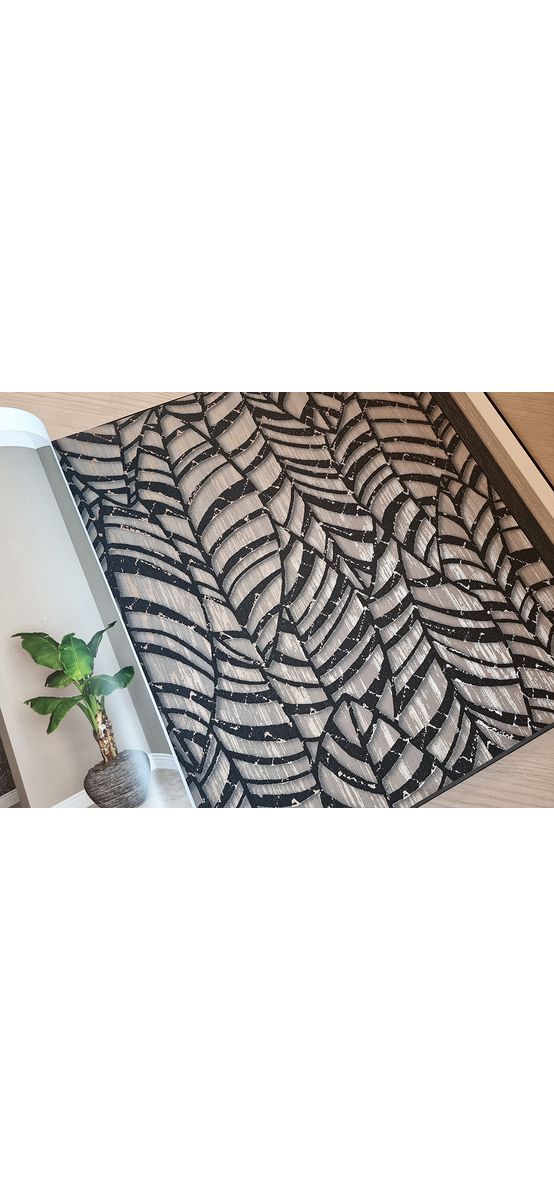 Tapet modern cu model geometric negru şi bej Marburg Villa Romana 32975