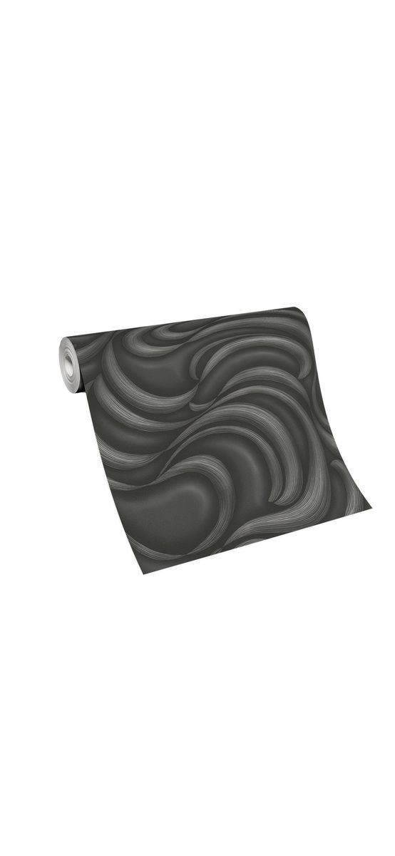 Tapet elegant Dunes negru cu model gri, Erismann GMK 3 1022015