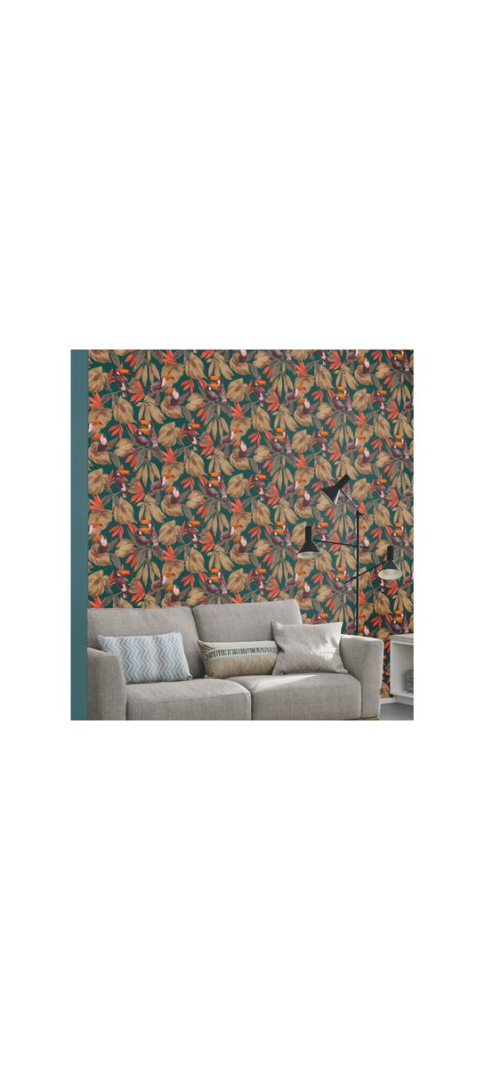 Tapet decor tropical, Rasch Tropical Toucans 807509