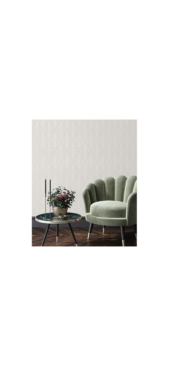 Tapet crem cu model geometric, Ugepa Adele M41907