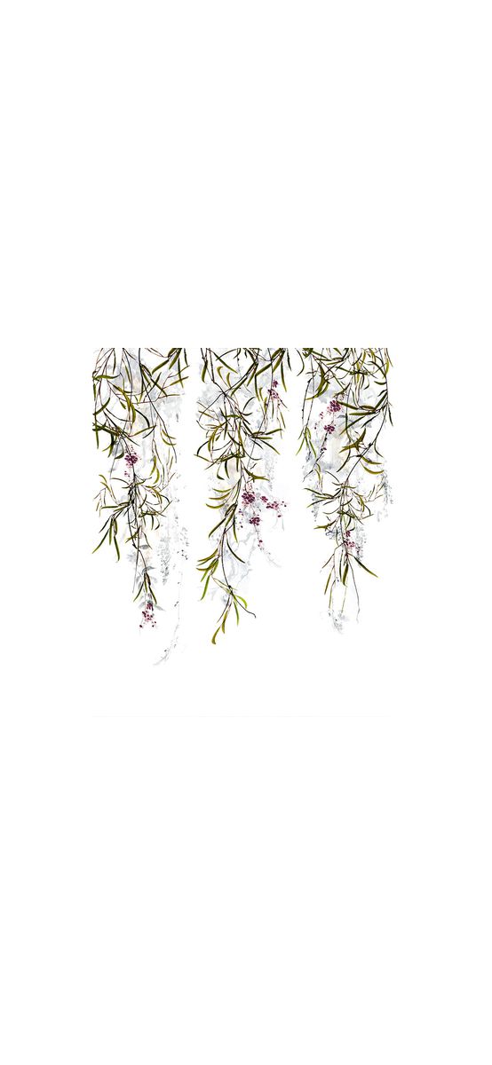 Fototapet floral, alb cu crengi, Marburg 63452, dimensiuni de 210x270 cm