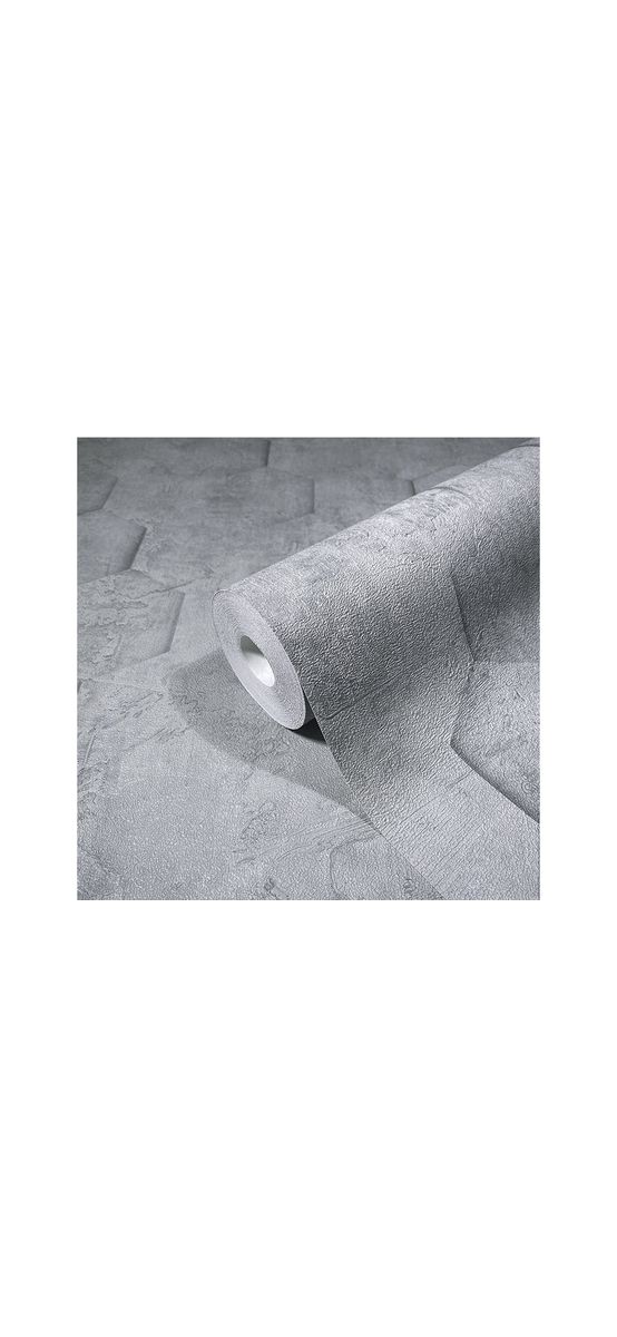 Tapet imitaţie decorativă gri, Marburg Kyoto 34160, vlies, rolă de 5mp