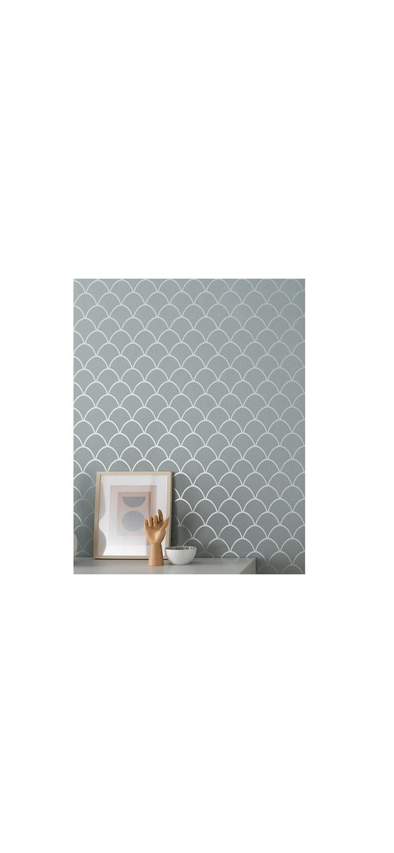 Tapet modern gri verzui cu sclipici, Marburg, New Spirit 32718
