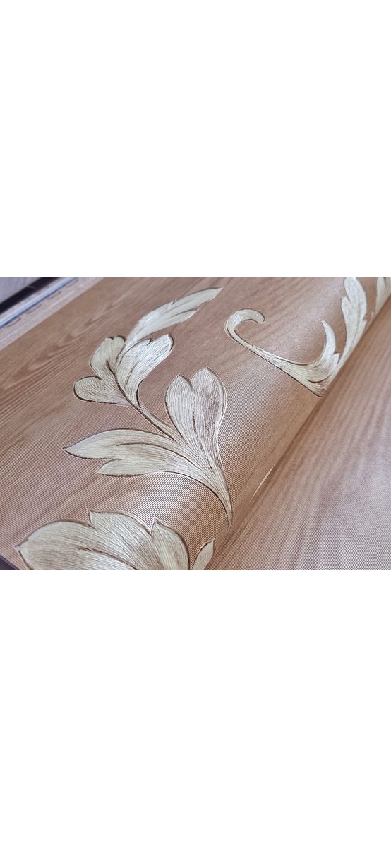 Tapet clasic maro nucă, tip bordură decorativă, Marburg Opulence Classic 58254