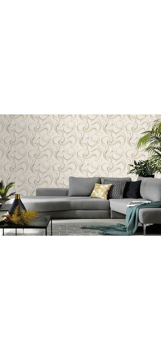 Tapet modern crem, Spotlight 1010514
