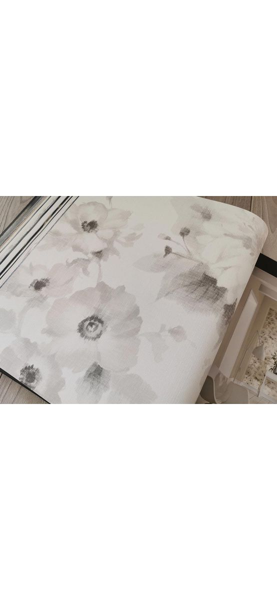 Tapet floral gri, Erismann, vlies, superlavabil, GMK 1005131