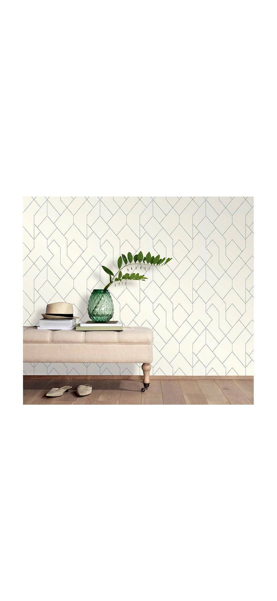 Tapet modern alb, Erismann, model geometric, Profi Selection 541701