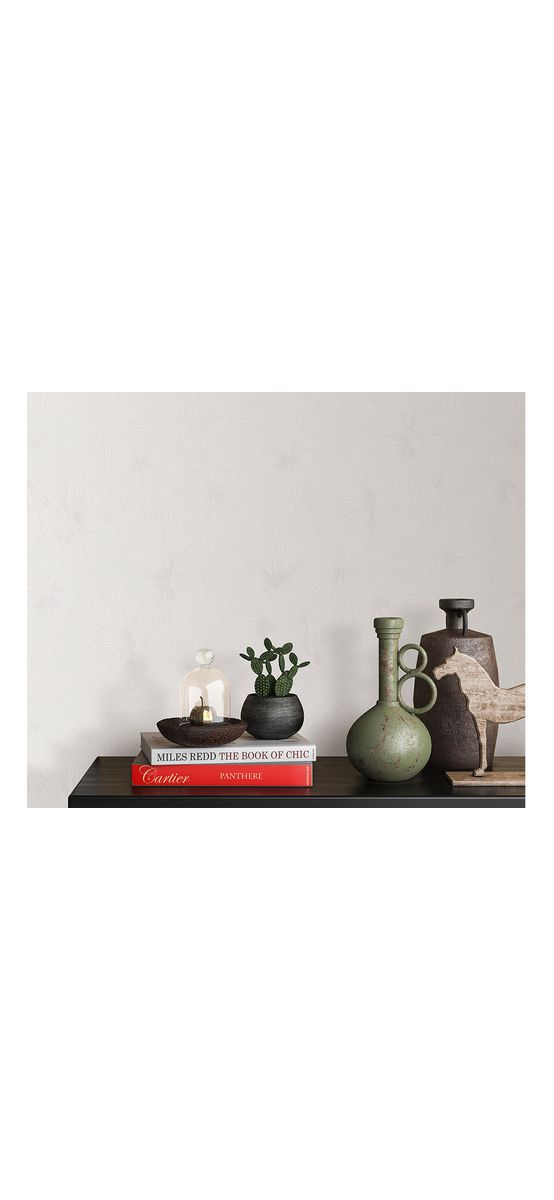 Tapet modern Japandi alb sidefat, Erismann GMK 3 1021901