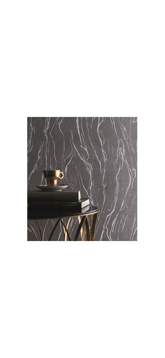 Tapet imitaţie decorativă gri, Marburg Opulence Classic 58201