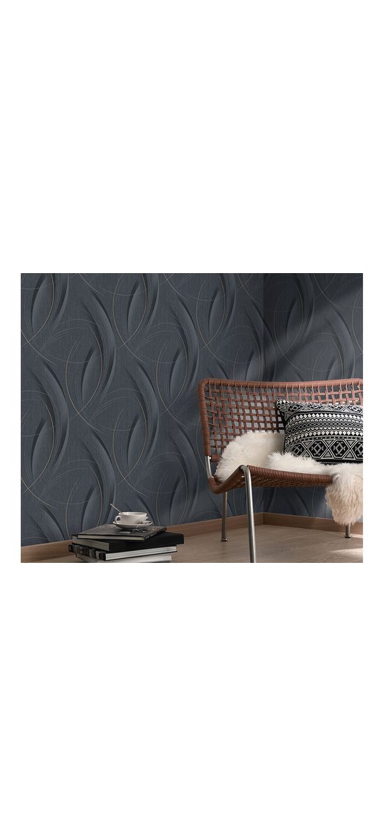 Tapet modern gri închis, model geometric, Erismann GMK 3 1021815