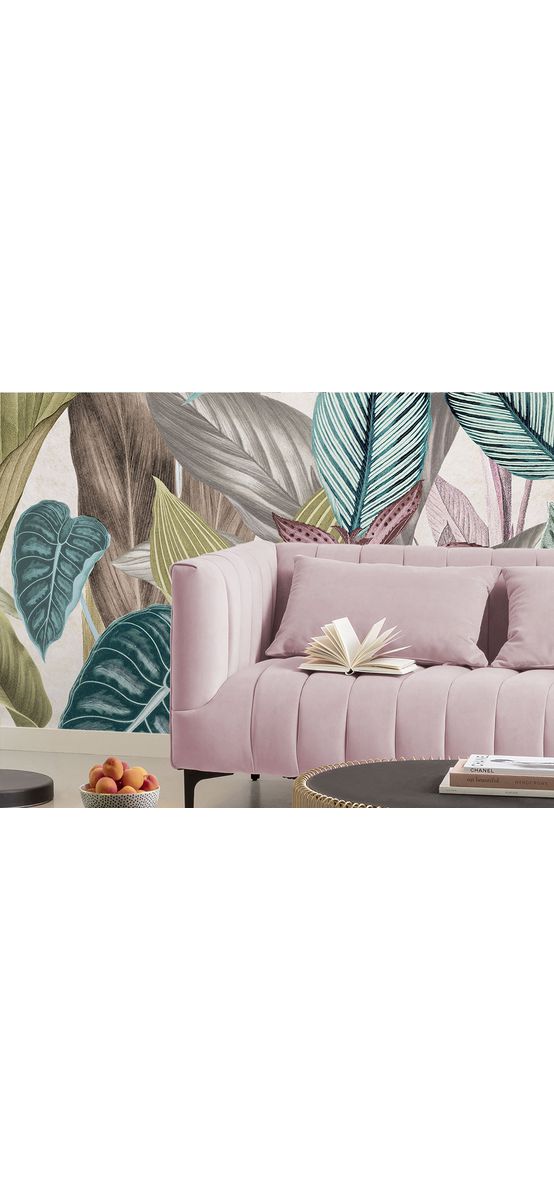 Fototapet floral multicolor, Komar Mathilda, pe suport vlies, dimensiuni de 350x250 cm